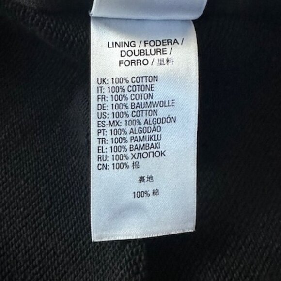 Diesel S-Aldy Sweatshirt Faux Fur Fleece Jacket - White, cream and black -Size M - Picture 14 of 14